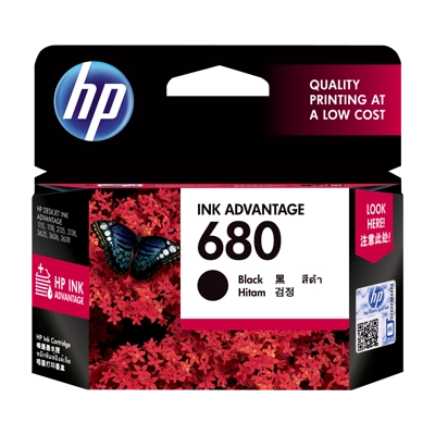 ตลับหมึก HP 680BK สีดำ
