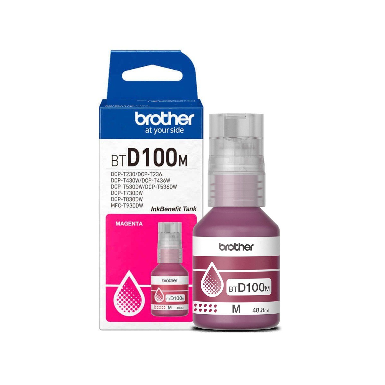 หมึกเติมแท้ Brother BTD100M สีแดง