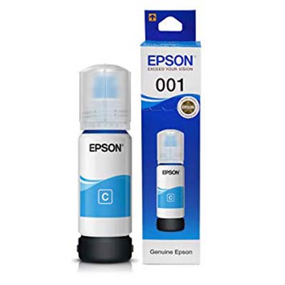 หมึกเติมแท้ Epson 001CY สีน้ำเงิน